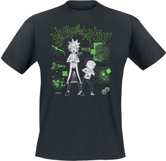 Rick And Morty Rick and Morty LAB Heren T-shirt - zwart - XXL