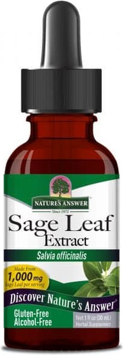 Natures Answer Salie/salvia extract alcoholvrij 30 Milliliter
