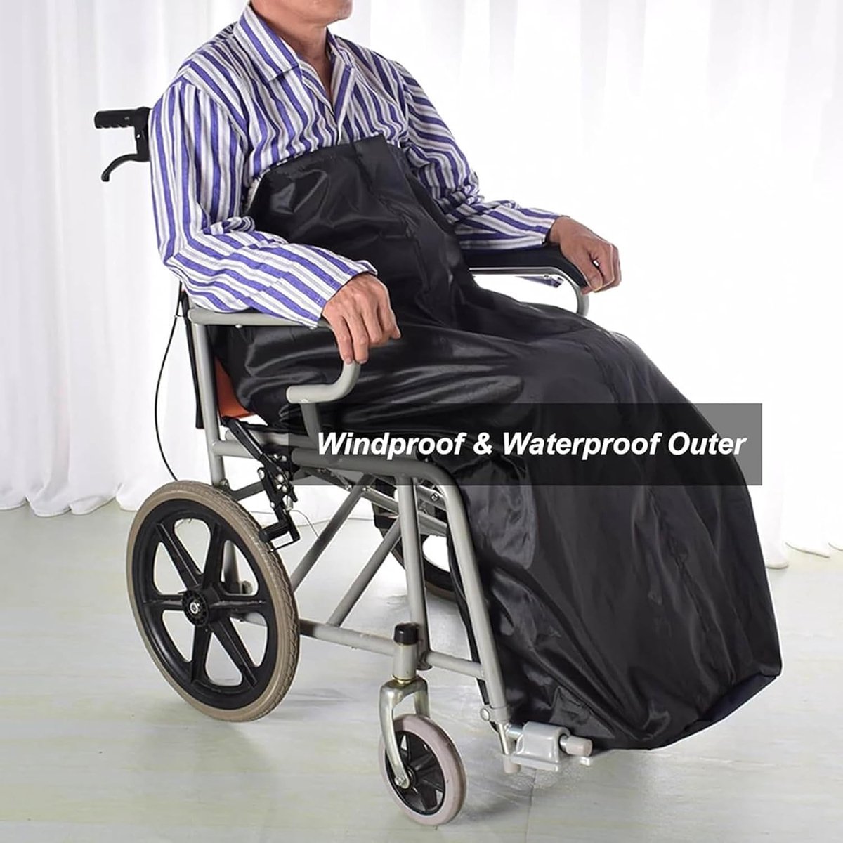 Goedkoopste Lichtgewicht rolstoeldeken, rolstoelonderlichaamwarmers, semi-pakketontwerp/waterdicht en warm/verdikt arctisch fluweel, voor volwassenen/ouderen, lichtgewicht waterdichte rolstoelwarmerhoes, voor binnen en buiten