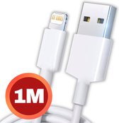 Oplader - Geschikt voor Lightning naar USB A Kabel - Oplaadkabel geschikt voor iPhone X/11/12/13/14 - Opladers - Wit