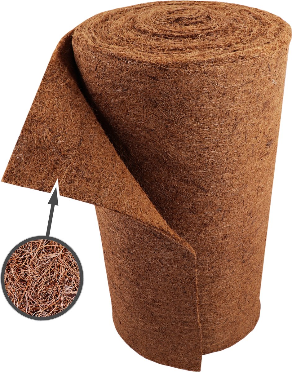 14m kokosmat winterbescherming hellingmat kokosvezelmat 800 g/m² 0,25m breed