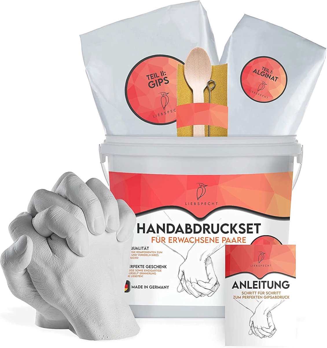 Goedkoopste 3D Handafdrukset voor Koppels - Unieke Gipsafdruk voor Verjaardagen, Bruiloften en Jubilea
