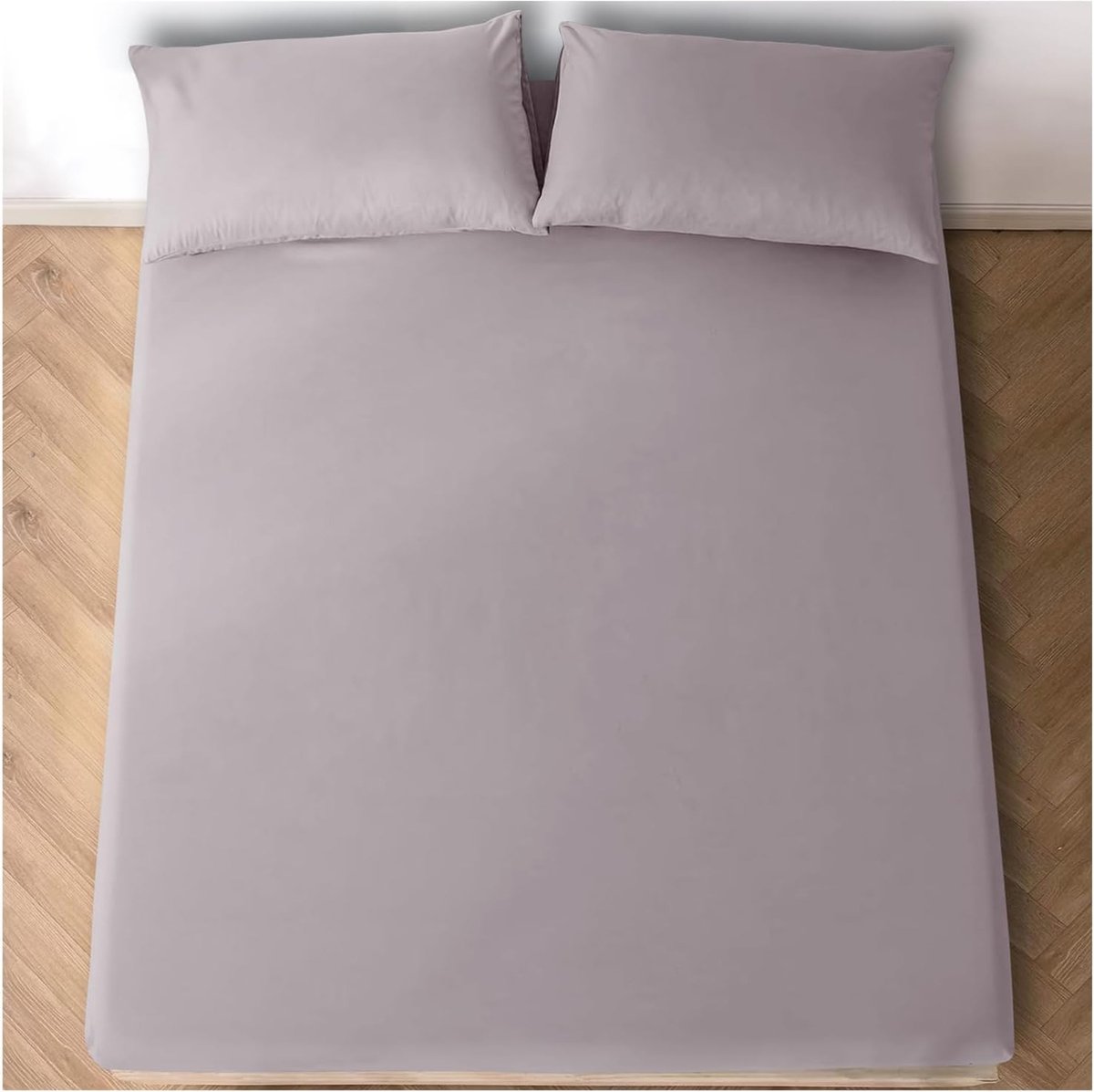 Goodivery ® Ademend Hoeslaken voor Kingsize Bed met Elastische Hoeken in Grijs - 150x200 cm