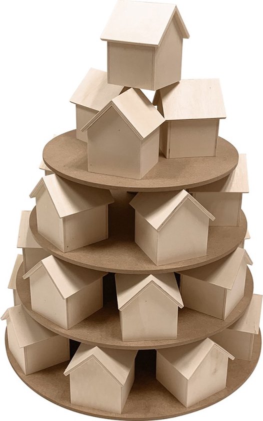 Artemio Adventskalender huisjes 43 cm