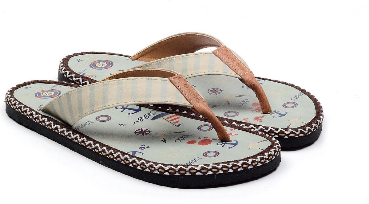 GOBY Zee Leven Slippers Sandalen Handgemaakt Premium Kwaliteit