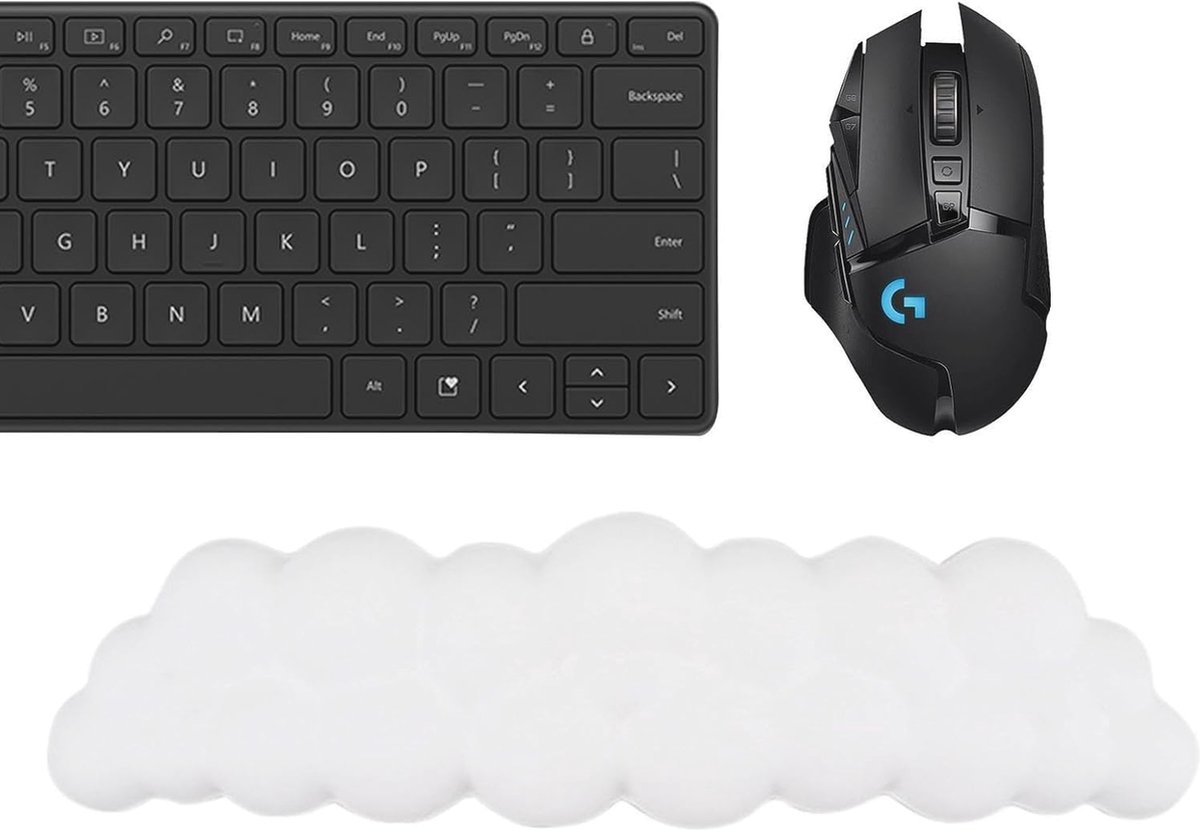 Ergonomische Polssteun met Muismat voor Comfortabele Ondersteuning