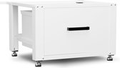 Bodo® - Wasmachine Verhoger - Kast - Ombouw met Lade - Wit - 61x58x44-48cm