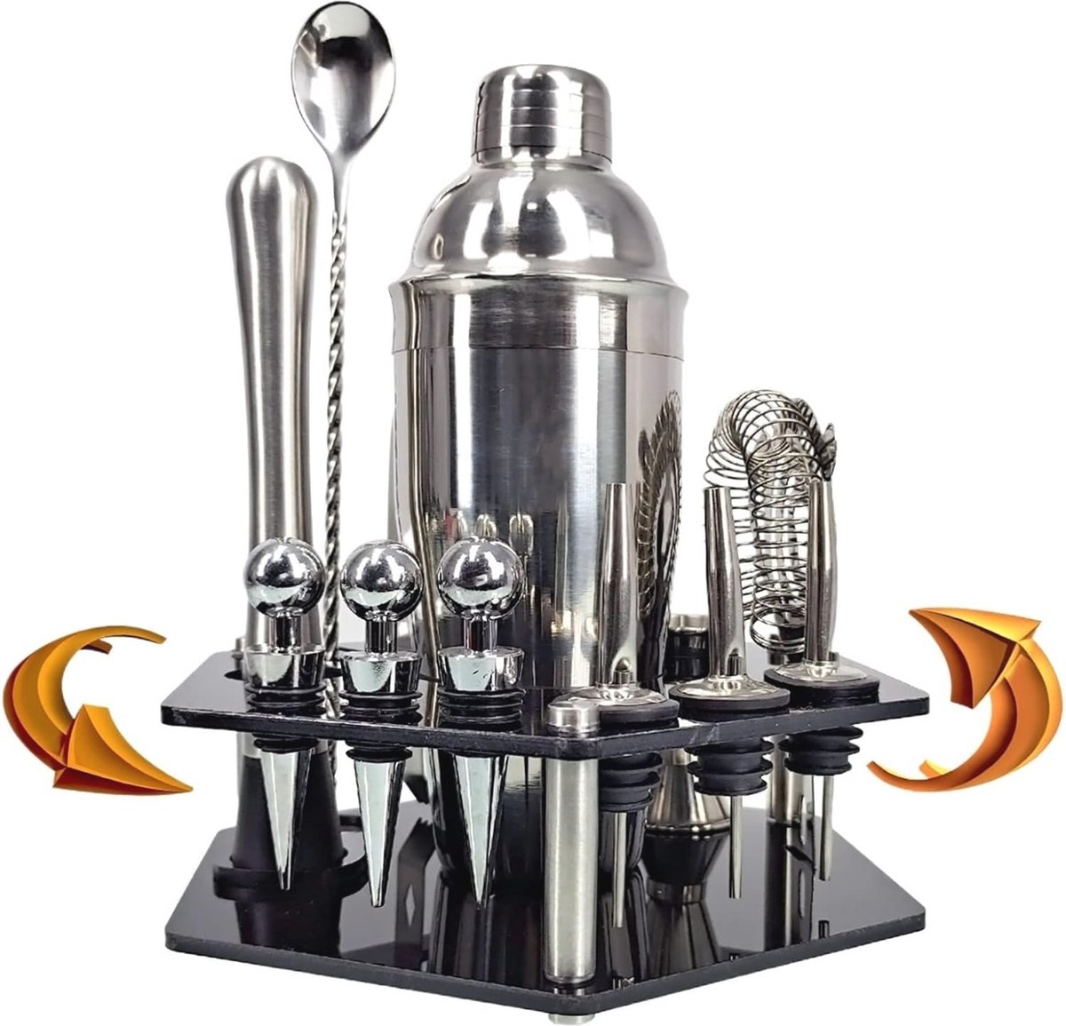 Cocktailshakerset Professionele Bartools voor Perfecte Cocktails Thuis of in de Bar
