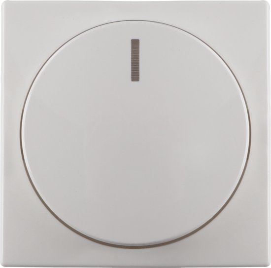 Busch-Jaeger Bal centraalplaat polar wit knop dimmer