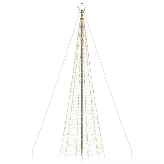 vidaXL - Cône lumineux - avec - Piquets de terre - 1534 - Blanc chaud - LED - 500 - cm