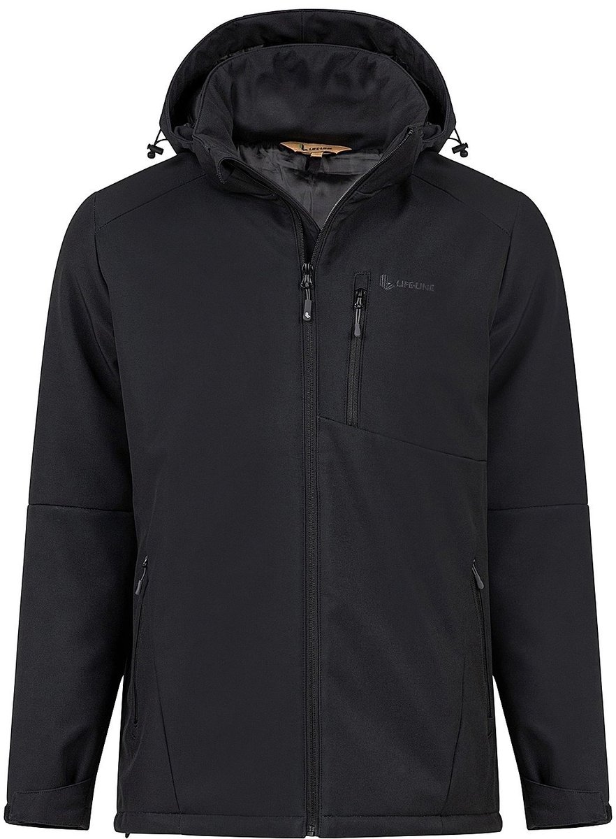 Life-line Joy Softshell Heren Gevoerd Zwart