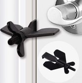 Draagbaar Deurslot - Portable Door Lock - Deurstopper - Reis Slot Deur - Deurslot - Zelfverdediging - Draagbaar Reis slot - Zwart - LOUZIR