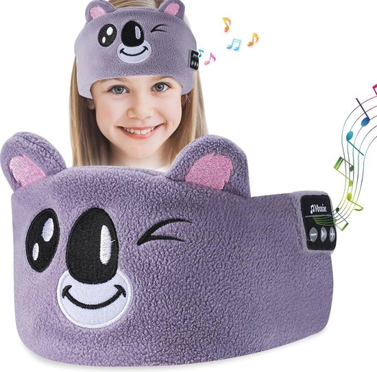 Masque de sommeil Bluetooth avec écouteurs sans fil – Masque pour les yeux Musique confortable pour Enfants