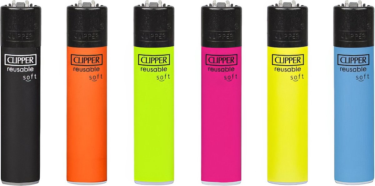 Clipper Classic Large Soft Touch aanstekers "Special Edition #2" (6 Stuks)
