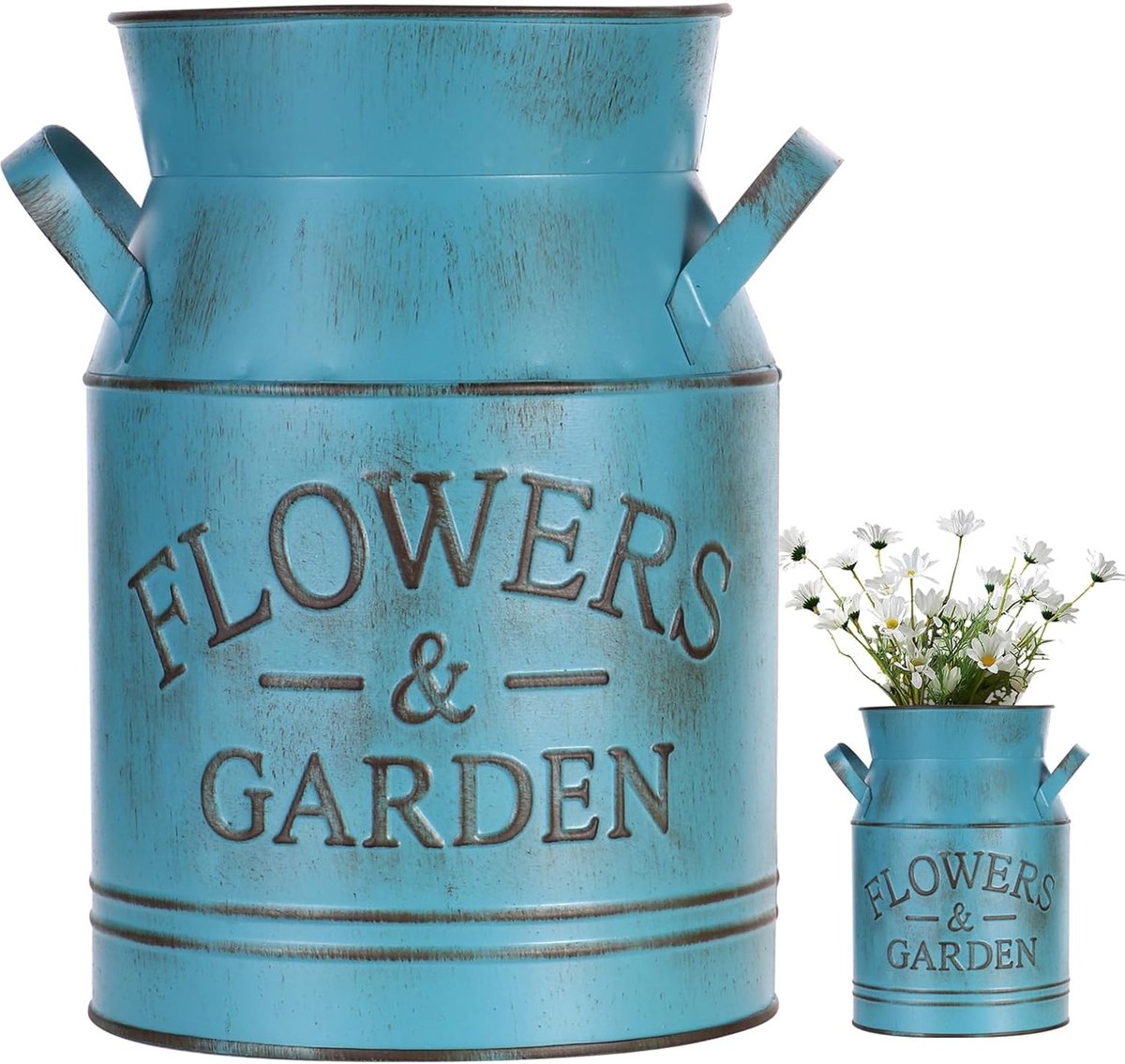 Goodivery ® Landelijke Stijl Bloemenvaas van Metaal voor Huis en Tuin Decoratie