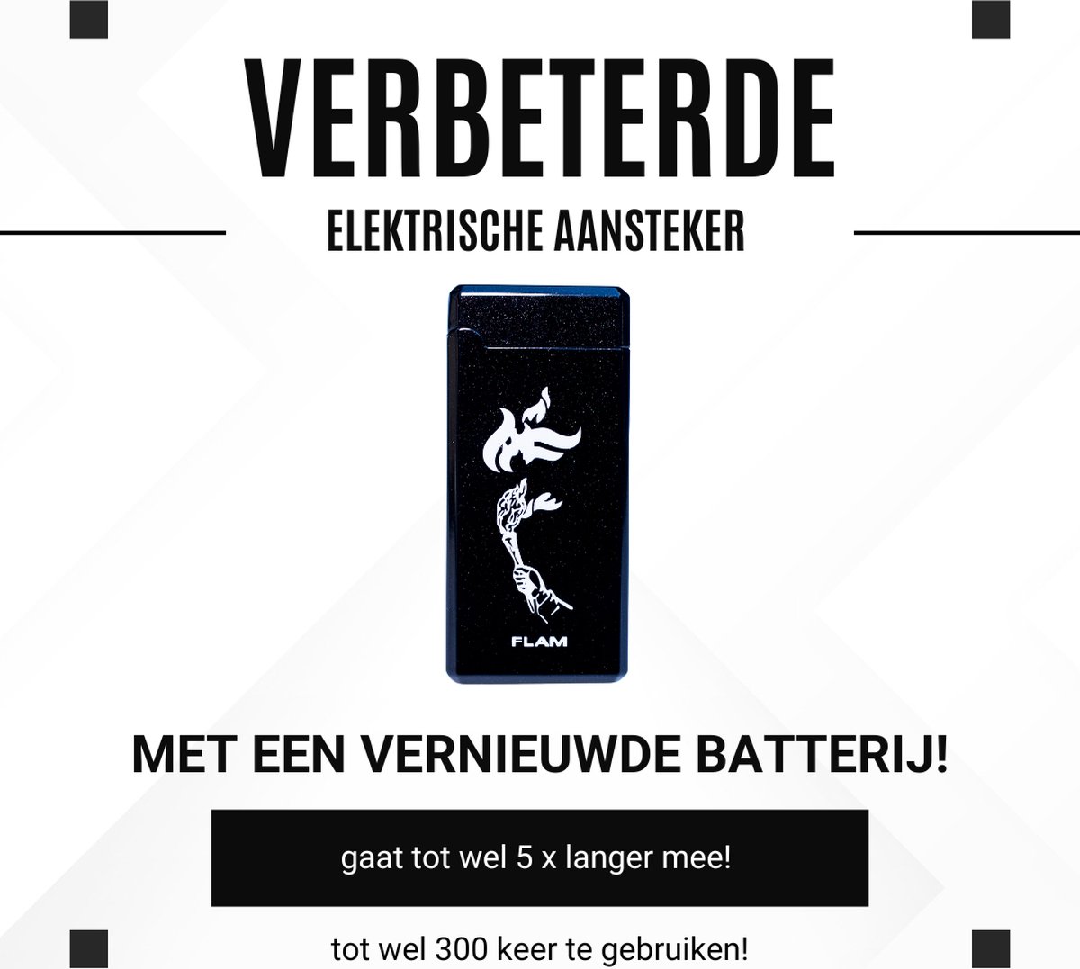Goedkoopste Flam Plasma Aansteker 2.0 - zwart - USB Oplaadbaar - Elektrische Aansteker - Oplaadbare aansteker - aanstekers - aansteker - aansteker windproof