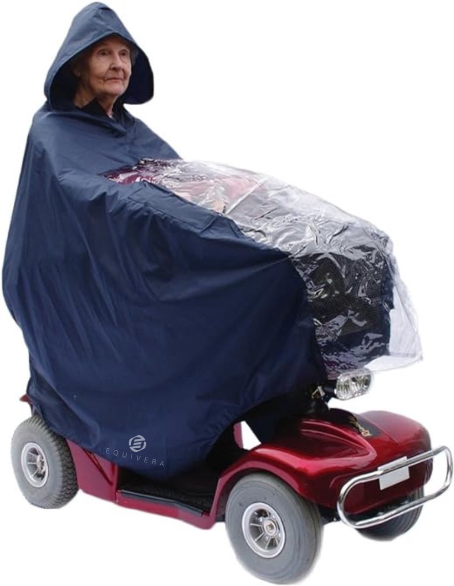 Goedkoopste Equivera Regencape Scootmobiel - Regencape Scootmobiel - Scootmobiel Regencape - Regenponcho Scootmobiel