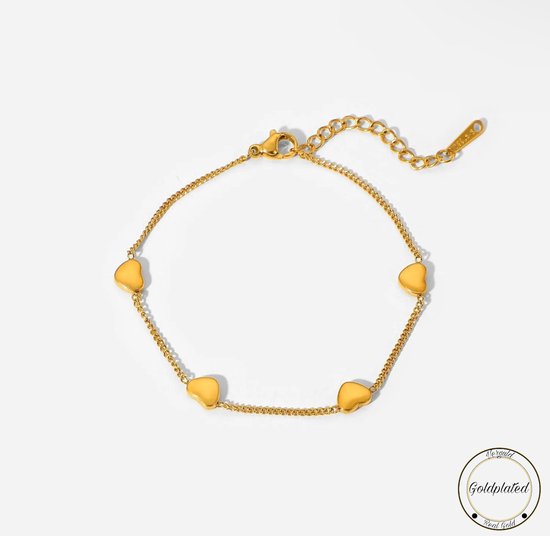 Bracelet Coeur Soraro Plaqué or 18 carats Or Cœur Bracelet