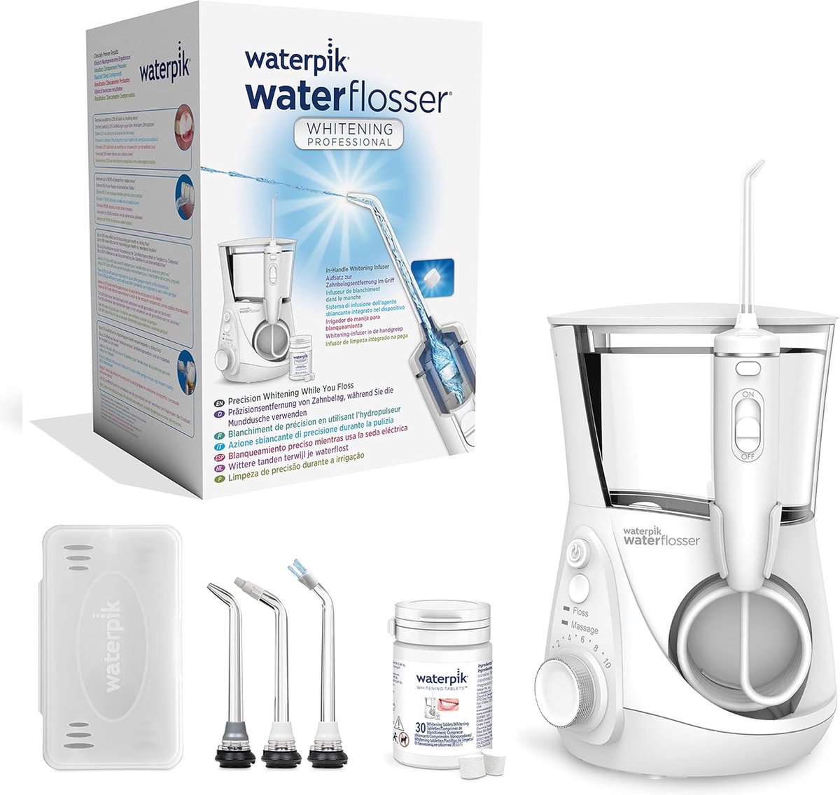 Bol.com Waterpik Whitening WF-05 - Flosapparaat - Wit aanbieding