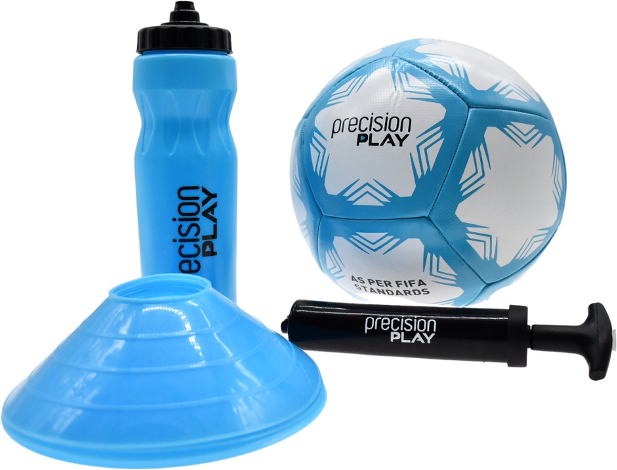 PrecisionPLAY - Voetbal trainingsset - bal - trainingshoedjes - ballenpomp - bidon