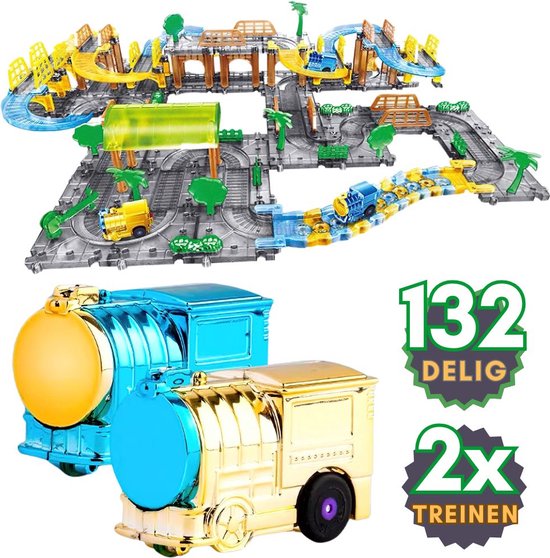 Splicing - 132 delig trein electrisch locomotief treinbaan | Speelgoed ...