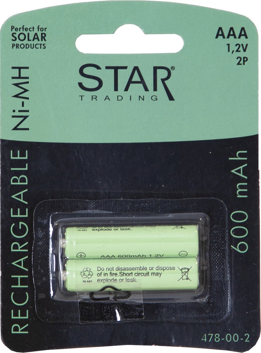 Star Trading 12.478-00-2 huishoudelijke batterij Oplaadbare batterij AAA Nikkel-Metaalhydride (NiMH)