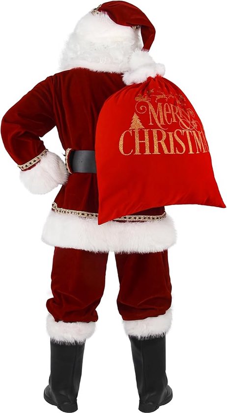 Costume de Père Noël pour hommes Père Noël professionnel de luxe