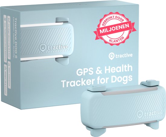 Tractive DOG 6 – GPS Tracker voor Honden - Real-Time Locatie, Activiteitenmonitor & Waterdicht - Past op Meeste Halsbanden – Munt