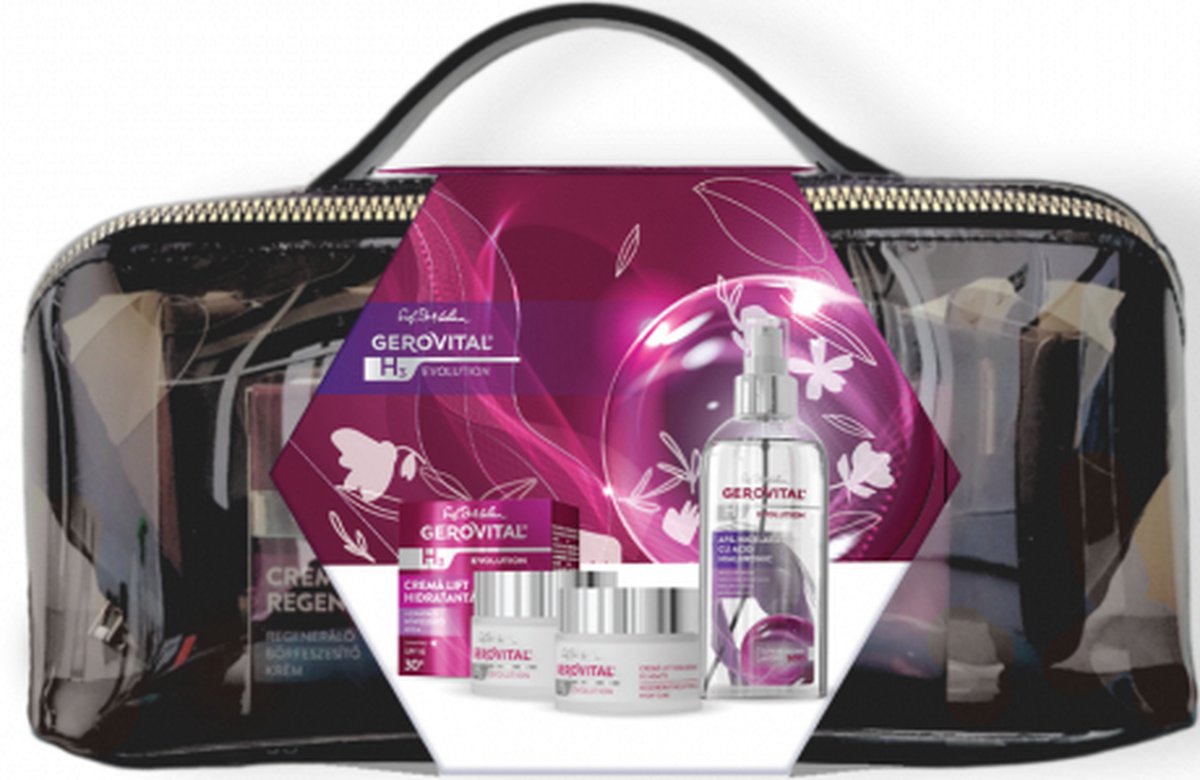Goedkoopste Geschenkset Micellair water 150ml, Hydraterende Liftcrème 50ml en Regenererende Liftcrème 50ml - gratis cosmeticatasje