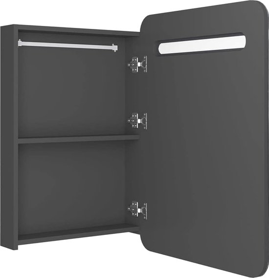 FRG231-DG Wandkast, Hangkast Met 2 Deuren, Hangkast Voor Badkame Met Verstelbare Plank