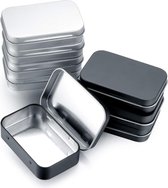 Boîte En Métal Avec Couvercle : Boîte De Rangement Rectangulaire Vide En Fer -Blanc Boîtes à Thé Conteneur à Thé Pour Clés Cadeau Bonbons Biscuits