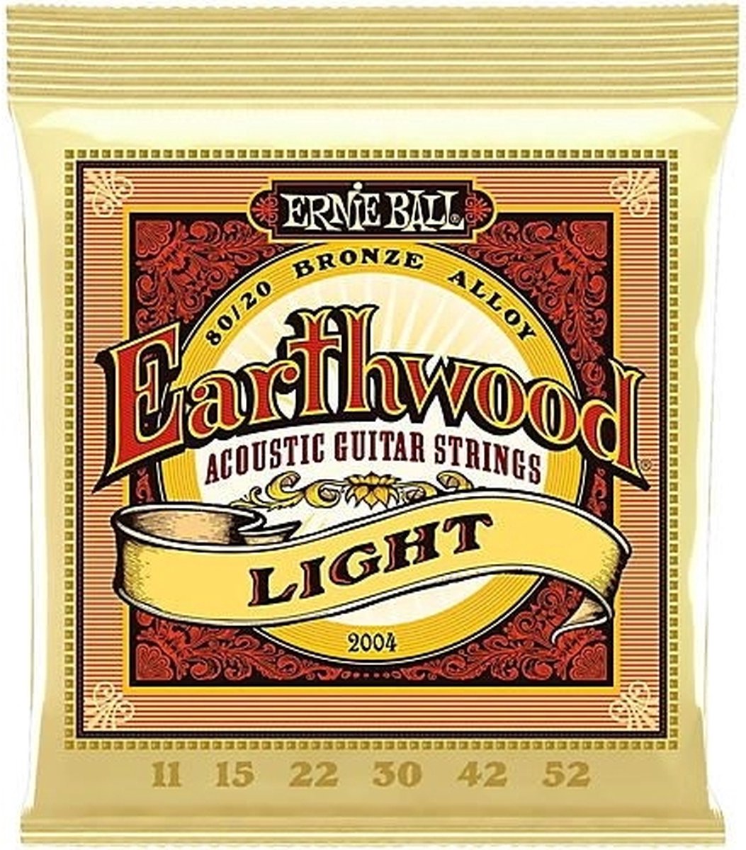 Ernie Ball 2004 Earthwood Light Acoustic 80/20 Bronze