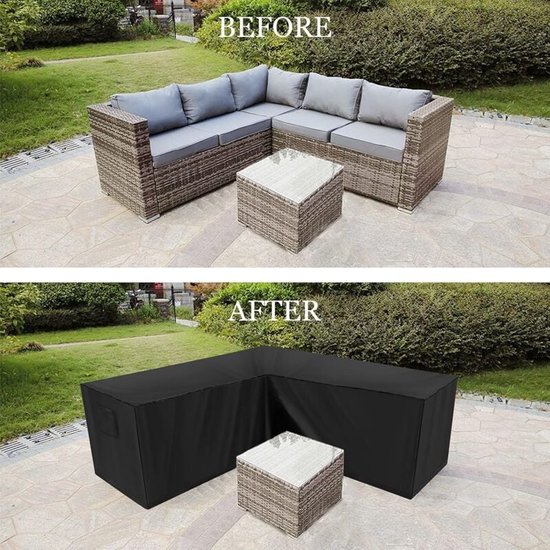 Loungesethoes L-vorm 250x250xH70 SFS