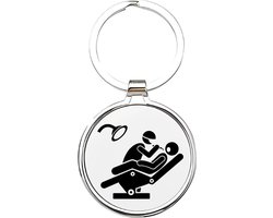 Akyol - Tandarts Sleutelhanger - tandarts - De beste tandarts - Tandartsen - dentist - arts - tanden - tand - specialist in tandheelkunde - tandartsassistente - mondhygiënist - tandartspraktijk - 4 x 7,5 CM