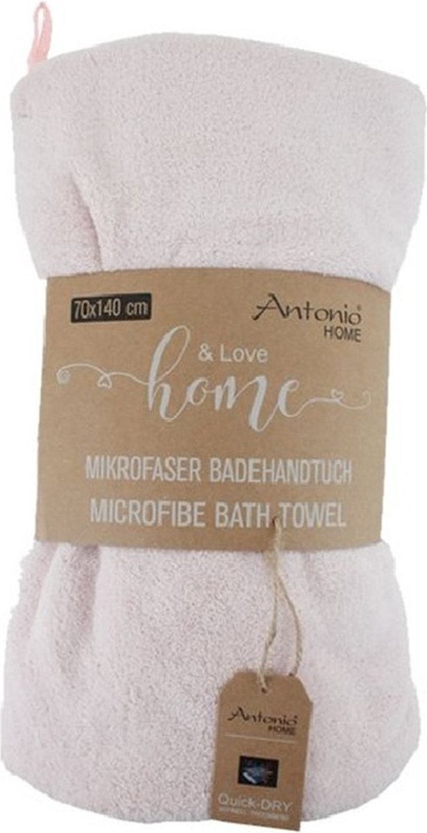 Microvezel handdoek 70x140 cm – Zachte sneldrogende handdoek - Roze