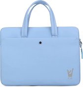 UrbanShield Sacoche pour Ordinateur Portable adaptée aux Macbook / Ordinateurs Portables jusqu'à 15 et 16 Pouces - Étanche, élégante et Pratique avec des Compartiments Spacieux - Housse pour Ordinateur Portable Blauw