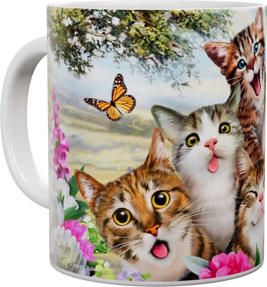 Chats Cat Selfie - Mug 440 ml