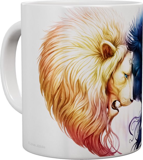Leeuwen Day And Night - Lions - Mok 440ml 440
