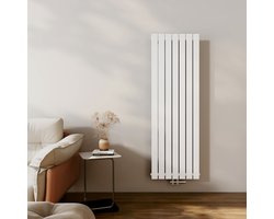 EMKE Radiator - Plat Design - Glanzend Wit - 160x54 cm - 991 W - Kolomradiator Vertical - Verwarming voor Alle Ruimtes
