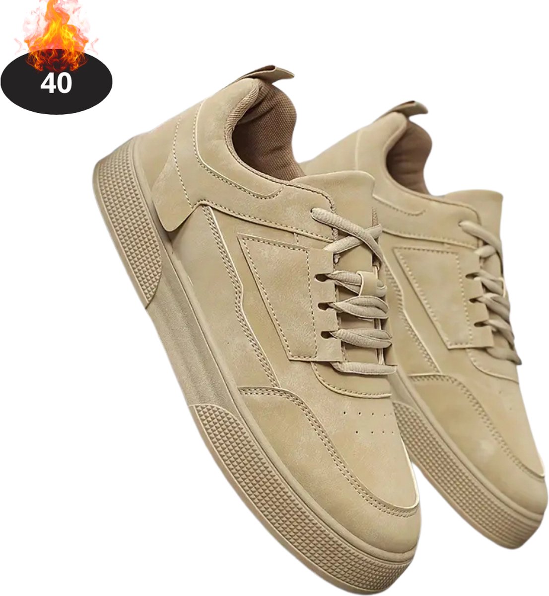 Bovista Schoenen Heren Sneakers Comfortabel Casual Volwassen Creme