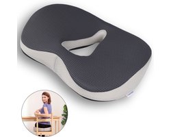 Caresense Zitkussen - Orthopedisch Ergonomisch - Stuitkussen - Wigkussen - voor Auto en Bureaustoel