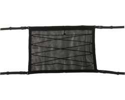 bagagenet auto - opbergnet - Bagagenet - Universeel - Autodaknet - Al je spullen opgeruimd in de auto - Universele auto kofferbak cargo organizer net - 90*65cm - zwart - Polyester