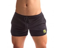 Sport Fucker - Jersey - Semi-transparante Mesh Short - Zwart XL