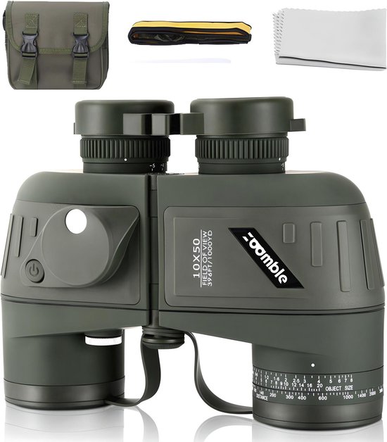 Zoomble® Verrekijker met Afstandsmeter & Kompas