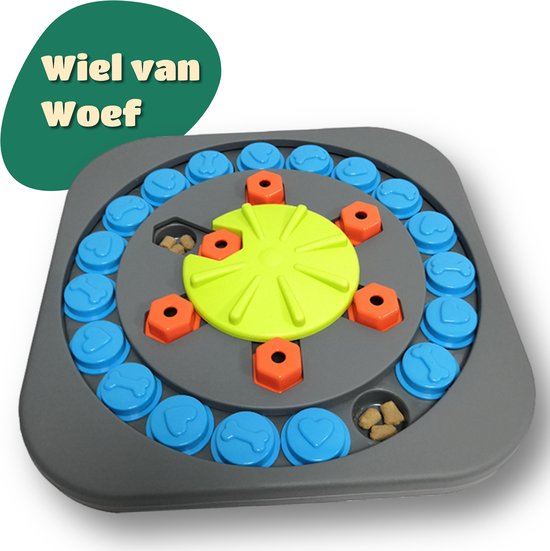 Mister Mill Puzzel Hond - Denkspel Hond - Level 3 - Wiel van Woef - Interactieve Hond - Interactief Kattenspeelgoed - 35 x 35 CM