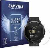 Savvies - Film de protection d'écran pour Suunto 3 Fitness - Film de protection transparent (6 pièces)