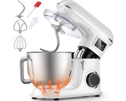MKSS® Keukenrobot - Keukenmixer - Deegmachine Zwaar Deeg - Wit