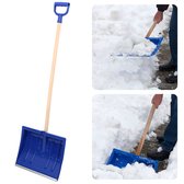 Sneeuwschuiver - Sneeuwruimer - Sneeuwschep - Blauw Kunststof met Aluminium - Stabiele Greep - Inclusief EBOOK