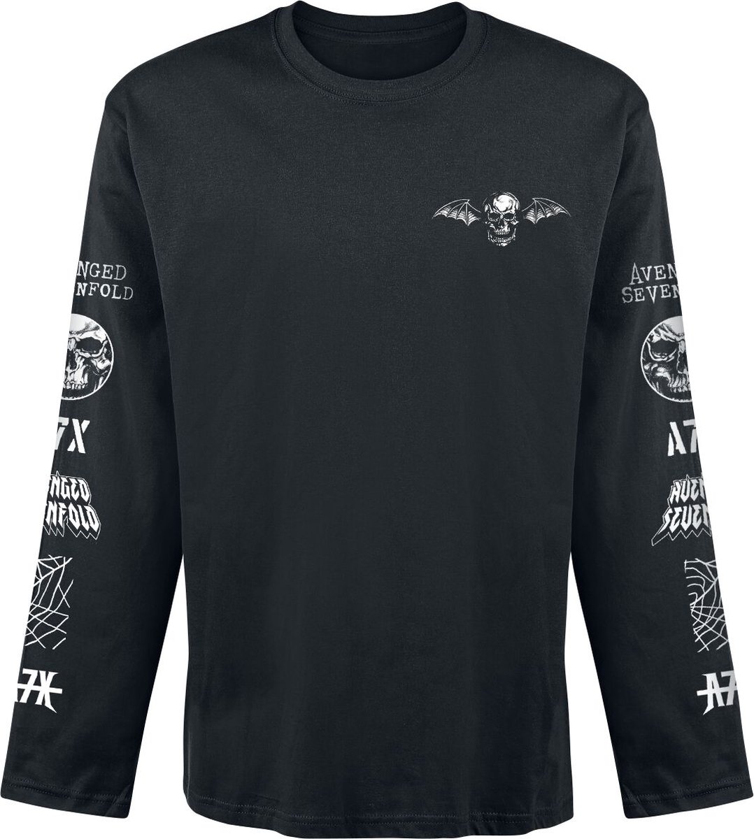Avenged Sevenfold Logo Heren Shirt met lange mouwen - zwart - XL