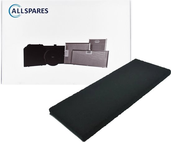 Filtre à charbon AllSpares pour table de cuisson adapté au Novy Monoblock 98002 (370x149x20mm)